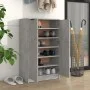 Mueble zapatero madera contrachapada gris hormigón 59x35x100 cm by vidaXL, Closets and storage - Ref: Foro24-811443, Price: 9...