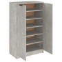Mueble zapatero madera contrachapada gris hormigón 59x35x100 cm by vidaXL, Closets and storage - Ref: Foro24-811443, Price: 8...