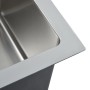 Küchenspüle aus Edelstahl von vidaXL, Sinkt - Ref: Foro24-51561, Preis: 130,32 €, Rabatt: %