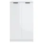 Mueble zapatero madera contrachapada blanco brillo 59x35x100 cm de vidaXL, Zapateros y organizadores de calzado - Ref: Foro24...