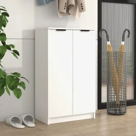 Sperrholz Schuhschrank weiß 59x35x100 cm von vidaXL, Schuhregale und Schuhorganisatoren - Ref: Foro24-811439, Preis: 97,84 €,...