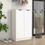 Mueble zapatero de madera contrachapada blanco 59x35x100 cm de vidaXL, Zapateros y organizadores de calzado - Ref: Foro24-811...