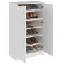Mueble zapatero de madera contrachapada blanco 59x35x100 cm de vidaXL, Zapateros y organizadores de calzado - Ref: Foro24-811...