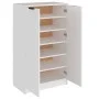 Mueble zapatero de madera contrachapada blanco 59x35x100 cm de vidaXL, Zapateros y organizadores de calzado - Ref: Foro24-811...