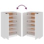 Sperrholz Schuhschrank weiß 59x35x100 cm von vidaXL, Schuhregale und Schuhorganisatoren - Ref: Foro24-811439, Preis: 100,03 €...