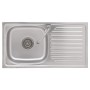 Campingspüle mit einem Becken und Wasserhahn aus Edelstahl von vidaXL, Sinkt - Ref: Foro24-151213, Preis: 168,42 €, Rabatt: %