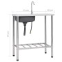 Single bowl camping sink and stainless steel faucet by vidaXL, Sinks - Ref: Foro24-151213, Price: 168,32 €, Discount: %