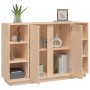 Solid pine wood sideboard 120x35x80 cm by vidaXL, Sideboards - Ref: Foro24-814499, Price: 151,58 €, Discount: %
