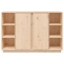 Solid pine wood sideboard 120x35x80 cm by vidaXL, Sideboards - Ref: Foro24-814499, Price: 151,58 €, Discount: %