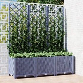 Pflanzgefäß mit Gitter PP dunkelgrau 120x40x136 cm von vidaXL, Töpfe und Pflanzgefäße - Ref: Foro24-318253, Preis: 105,94 €, ...