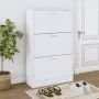 Sperrholz Schuhschrank weiß 63x24x103 cm von vidaXL, Schuhregale und Schuhorganisatoren - Ref: Foro24-342550, Preis: 107,31 €...