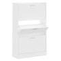 Sperrholz Schuhschrank weiß 63x24x103 cm von vidaXL, Schuhregale und Schuhorganisatoren - Ref: Foro24-342550, Preis: 111,53 €...
