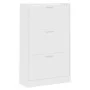 Mueble zapatero madera contrachapada blanco 63x24x103 cm de vidaXL, Zapateros y organizadores de calzado - Ref: Foro24-342550...