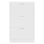 Mueble zapatero madera contrachapada blanco 63x24x103 cm de vidaXL, Zapateros y organizadores de calzado - Ref: Foro24-342550...