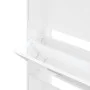 Mueble zapatero madera contrachapada blanco brillo 63x24x147 cm de vidaXL, Zapateros y organizadores de calzado - Ref: Foro24...