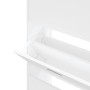 Mueble zapatero madera contrachapada blanco 63x24x147 cm de vidaXL, Zapateros y organizadores de calzado - Ref: Foro24-342542...