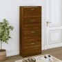 Schuhschrank aus furniertem Holz in Eichenbraun, 63x24x147 cm. von vidaXL, Schuhregale und Schuhorganisatoren - Ref: Foro24-3...