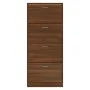 Schuhschrank aus furniertem Holz in Eichenbraun, 63x24x147 cm. von vidaXL, Schuhregale und Schuhorganisatoren - Ref: Foro24-3...