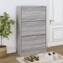 Schuhschrank aus grauem Sonoma-Sperrholz 63x24x103 cm von vidaXL, Schuhregale und Schuhorganisatoren - Ref: Foro24-342556, Pr...