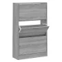 Schuhschrank aus grauem Sonoma-Sperrholz 63x24x103 cm von vidaXL, Schuhregale und Schuhorganisatoren - Ref: Foro24-342556, Pr...