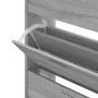 Schuhschrank aus grauem Sonoma-Sperrholz 63x24x103 cm von vidaXL, Schuhregale und Schuhorganisatoren - Ref: Foro24-342556, Pr...