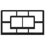 Wall shelf with 8 black compartments by vidaXL, Shelves and shelves - Ref: Foro24-342589, Price: 52,90 €, Discount: %