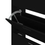 Shoe cabinet made of black plywood wood 63x24x103 cm by vidaXL, Shoe racks and shoe organizers - Ref: Foro24-342552, Price: 1...