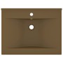 Luxury washbasin with ceramic faucet 60x46 cm matte cream by vidaXL, Sinks - Ref: Foro24-147029, Price: 75,73 €, Discount: %