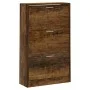 Mueble zapatero madera contrachapada roble ahumado 63x24x103 cm de vidaXL, Zapateros y organizadores de calzado - Ref: Foro24...