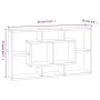Estantería de pared con 8 compartimentos gris Sonoma de vidaXL, Estantes y estanterías - Ref: Foro24-342593, Precio: 46,78 €,...