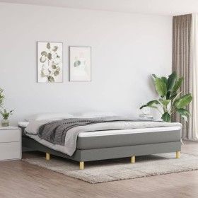 Bettrahmen aus dunkelgrauem Stoff, 180 x 200 cm von vidaXL, Betten und Lattenroste - Ref: Foro24-3120631, Preis: 124,39 €, Ra...