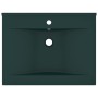 Luxuswaschbecken mit dunkelgrünem Keramikhahn 60x46 cm von vidaXL, Sinkt - Ref: Foro24-147025, Preis: 96,99 €, Rabatt: %