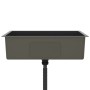 Handgefertigtes Spülbecken aus schwarzem Edelstahl von vidaXL, Sinkt - Ref: Foro24-51517, Preis: 165,46 €, Rabatt: %