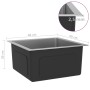 Handgefertigte Küchenspüle aus Edelstahl von vidaXL, Sinkt - Ref: Foro24-51500, Preis: 109,72 €, Rabatt: %