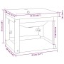 Bathroom structure with built-in black iron sink by vidaXL, bathroom vanities - Ref: Foro24-3101382, Price: 145,33 €, Discoun...