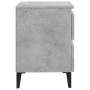 Nachttische 2 Stück betongraues Sperrholz 40x35x50 cm von vidaXL, Nachttische - Ref: Foro24-805878, Preis: 87,01 €, Rabatt: %