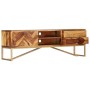 Mueble para TV madera maciza de acacia 140x30x45 cm