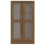 Vitrine aus braunem Eichensperrholz, 82,5 x 30,5 x 150 cm von vidaXL, Bücherregale und Regale - Ref: Foro24-815119, Preis: 14...