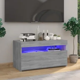 TV-Schrank mit LED-Leuchten Sonomagrau 75x35x40 cm von vidaXL, TV-Möbel - Ref: Foro24-815125, Preis: 50,34 €, Rabatt: %
