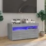 TV-Schrank mit LED-Leuchten Sonomagrau 75x35x40 cm von vidaXL, TV-Möbel - Ref: Foro24-815125, Preis: 50,34 €, Rabatt: %