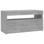 TV cabinet with LED lights Sonoma gray 75x35x40 cm by vidaXL, TV Furniture - Ref: Foro24-815125, Price: 50,34 €, Discount: %