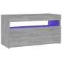 TV-Schrank mit LED-Leuchten Sonomagrau 75x35x40 cm von vidaXL, TV-Möbel - Ref: Foro24-815125, Preis: 50,34 €, Rabatt: %