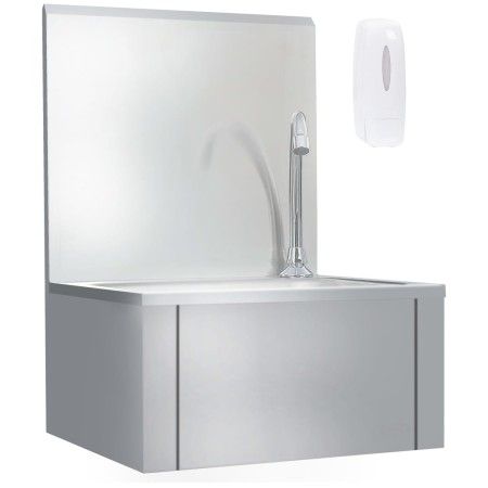 Edelstahlspüle mit Wasserhahn und Seifenspender von vidaXL, Sinkt - Ref: Foro24-51114, Preis: 217,55 €, Rabatt: %