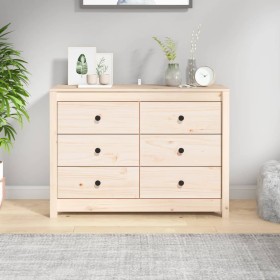 Aparador de madera maciza de pino 100x40x72 cm de vidaXL, Aparadores - Ref: Foro24-821764, Precio: 135,69 €, Descuento: %