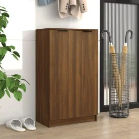 Mueble zapatero madera contrachapada marrón roble 59x35x100 cm by vidaXL, Closets and storage - Ref: Foro24-817110, Price: 10...