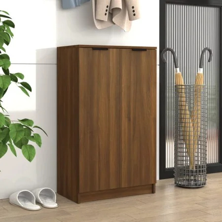 Mueble zapatero madera contrachapada marrón roble 59x35x100 cm by vidaXL, Closets and storage - Ref: Foro24-817110, Price: 10...