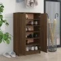Mueble zapatero madera contrachapada marrón roble 59x35x100 cm by vidaXL, Closets and storage - Ref: Foro24-817110, Price: 10...