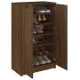 Mueble zapatero madera contrachapada marrón roble 59x35x100 cm by vidaXL, Closets and storage - Ref: Foro24-817110, Price: 10...