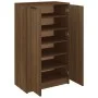 Mueble zapatero madera contrachapada marrón roble 59x35x100 cm by vidaXL, Closets and storage - Ref: Foro24-817110, Price: 10...