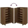 Mueble zapatero madera contrachapada marrón roble 59x35x100 cm by vidaXL, Closets and storage - Ref: Foro24-817110, Price: 10...